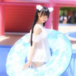 【写真特集 8枚】イロハサクラ・朝比奈めいり、猫耳が可愛すぎるレース地水着姿にうっとり！＜近代麻雀水着祭2022＞