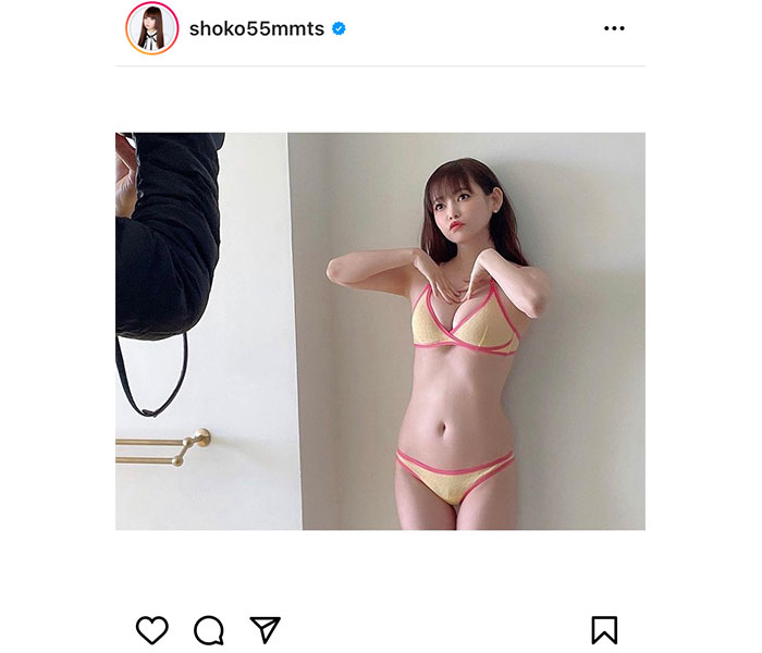 中川翔子、くびれラインで魅了するビキニオフショット公開