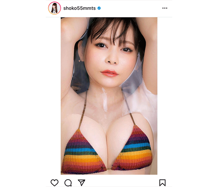 中川翔子、水面に浮かんだ美バストで悩殺！重版決定の写真集から表紙候補ショット公開