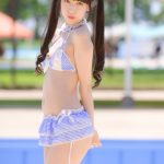 【写真 6枚】ゆいのん、ツインテール×メイド風ビキニで視線釘付け！＜近代麻雀水着祭2022＞