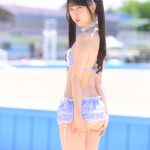 【写真 6枚】ゆいのん、ツインテール×メイド風ビキニで視線釘付け！＜近代麻雀水着祭2022＞