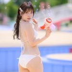 【写真特集 26枚】コスプレイヤー・紗愛、シャボン玉に包まれた幻想的な透明ボディをお届け！＜近代麻雀水着祭2022＞