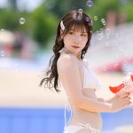【写真特集 26枚】コスプレイヤー・紗愛、シャボン玉に包まれた幻想的な透明ボディをお届け！＜近代麻雀水着祭2022＞
