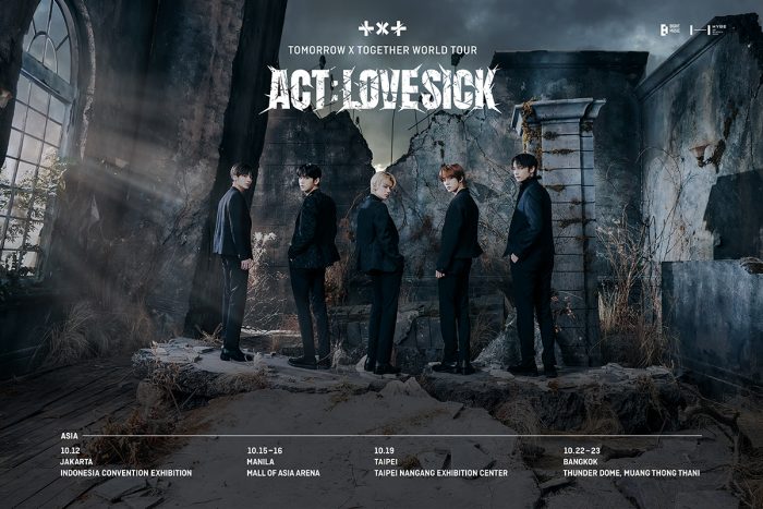 TOMORROW X TOGETHER、アジアでワールドツアー「ACT:LOVE SICK」開催