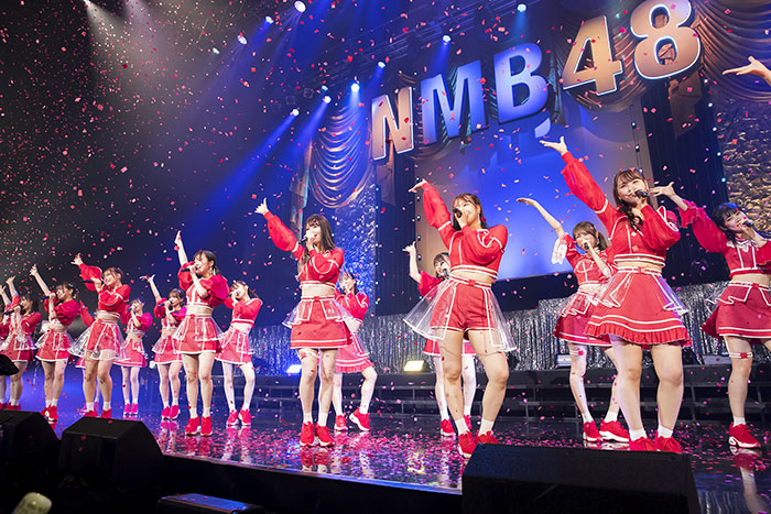NMB48・紅組公演で隅野和奏、浅尾桃香、早川夢菜がチームBII正規メンバーに昇格 ＜NMB48 NAMBAZAAR 2022＞