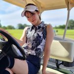 【写真特集】金城仁美、アロハシャツとショートパンツを合わせたクールなコーデでベストオブミス・チャリティーゴルフに参戦！ 「学生時代続けていたダンスを再開したい」