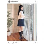 早川真由、黒髪ストレート×セーラー服で清楚な初々しい美少女ショット公開！