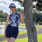 【写真特集】金城仁美、アロハシャツとショートパンツを合わせたクールなコーデでベストオブミス・チャリティーゴルフに参戦！ 「学生時代続けていたダンスを再開したい」