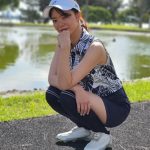 【写真特集】金城仁美、アロハシャツとショートパンツを合わせたクールなコーデでベストオブミス・チャリティーゴルフに参戦！ 「学生時代続けていたダンスを再開したい」