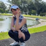 【写真特集】金城仁美、アロハシャツとショートパンツを合わせたクールなコーデでベストオブミス・チャリティーゴルフに参戦！ 「学生時代続けていたダンスを再開したい」