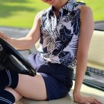 【写真特集】金城仁美、アロハシャツとショートパンツを合わせたクールなコーデでベストオブミス・チャリティーゴルフに参戦！ 「学生時代続けていたダンスを再開したい」