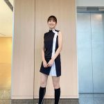 鷲見玲奈アナがミニスカ＆ノースリーブのゴルフコーデで魅了「ミニスカ似合うなぁー」「美脚」とファン歓喜