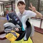 鷲見玲奈、超ミニスカゴルフウェアで美麗な太ももあらわ！「美脚が眩しい」「脚綺麗ですね」の声