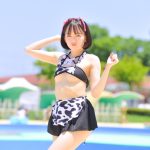 【写真特集 12枚】春さりな（ワンスアチャンス）、下乳こぼれる牛柄ビキニにモーレツ熱視線！！＜近代麻雀水着祭2022＞