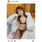 JamsCollection・坂東遥、ビキニで布団にくるまるオフショットが可愛すぎる！