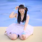 【写真特集 8枚】冨十みと（BOCCHI。）、レースのスカートから網タイツ美脚披露！＜近代麻雀水着祭2022＞