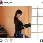 伊織もえ、スケスケ衣装でパンチラ＆絶対領域を見せるメガネっ娘姿が「えちえち」すぎる！
