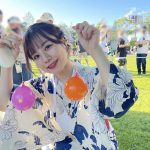 SKE48・青木詩織、爽やか浴衣姿で夏満喫！