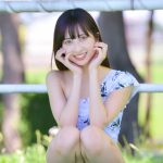【写真特集 10枚】高坂琴水（キプリスモルホォ）、爽やかなワンショルダービキニで透明肌披露！＜近代麻雀水着祭2022＞
