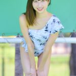 【写真特集 10枚】高坂琴水（キプリスモルホォ）、爽やかなワンショルダービキニで透明肌披露！＜近代麻雀水着祭2022＞
