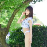 【写真特集 10枚】高坂琴水（キプリスモルホォ）、木漏れ日に浮かんだ美ボディラインで釘付け！＜近代麻雀水着祭2022＞
