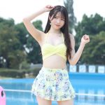 【写真特集 7枚】松尾美侑（it's sunny）、レモン色のビキニ姿で透明美ボディ披露！＜近代麻雀水着祭2022＞