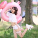 【写真特集 11枚】渡辺陽菜（Layn）、清楚水着で魅せるキュートな笑顔と透明肌で釘付け！＜近代麻雀水着祭2022＞