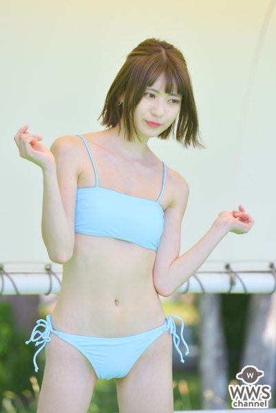 【写真特集 10枚】山田南実、爽やかビキニで届ける脇見せポーズに釘付け！＜近代麻雀水着祭2022＞