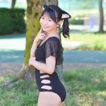 【写真特集 12枚】雪村花鈴、猫耳レオタード水着であざと可愛さ全開！＜近代麻雀水着祭2022＞