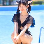 【写真特集 12枚】雪村花鈴、猫耳レオタード水着であざと可愛さ全開！＜近代麻雀水着祭2022＞