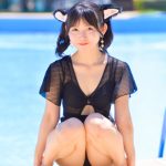 【写真特集 12枚】雪村花鈴、猫耳レオタード水着であざと可愛さ全開！＜近代麻雀水着祭2022＞