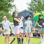 雪平莉左がゴルフウェア披露！「上手そう」「美人ゴルファー」の声も