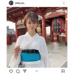 新唯、涼しげな色っぽい浴衣姿で夏感あふれるショットを公開！