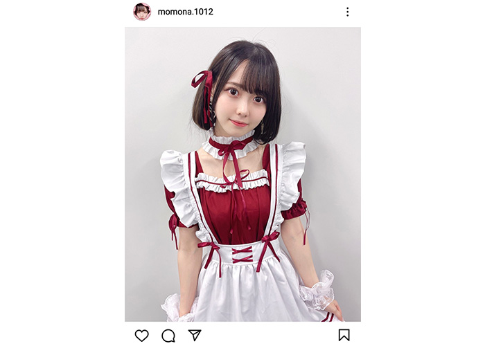 高嶺のなでしこ・松本ももな、ガーリーなメイド服でボブ風ヘアにイメチェン！