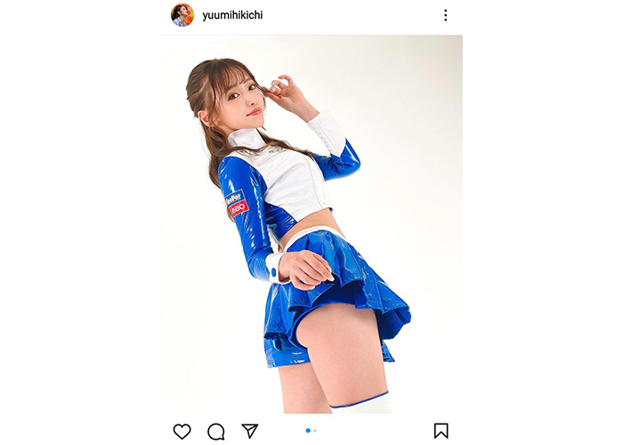 レースクイーン ローアングル レースクイーン・引地裕美、超ミニ衣装から美尻と美脚あらわな ...