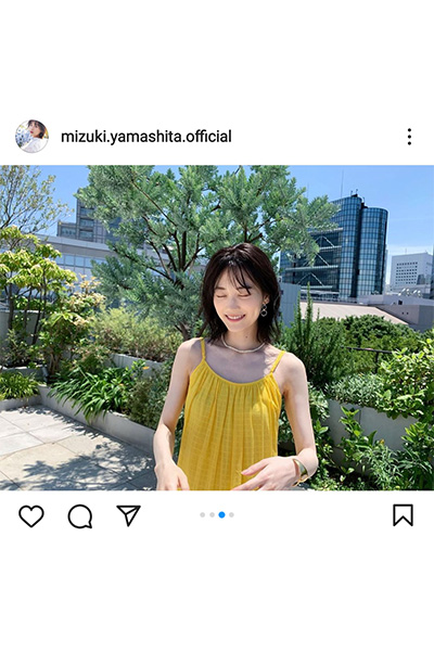 乃木坂46・山下美月、色白美デコルテ全開の夏らしいキャミ姿を公開！