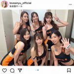 広瀬晏夕、RISEラウンドガール「R-1SE Force2022」のメンバーと舞台裏ショット披露「皆さん可愛くて」「素敵なメンバーだね」とファン歓喜！