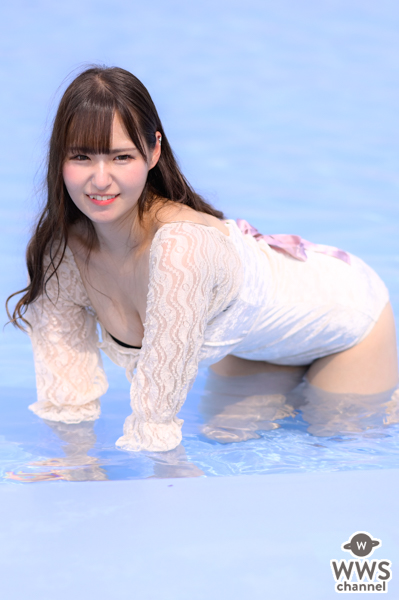 【写真 5枚】倉澤雪乃（Aphrodite）、プールで魅せる濡れ肌ボディで清涼感を届ける＜近代麻雀水着祭2022＞