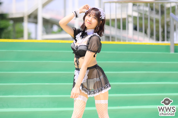 【写真特集】渡辺陽菜（Layn）、スケスケメイド服から水着チラリ！＜近代麻雀水着祭2022＞