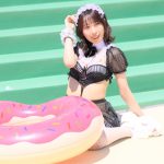 【写真特集】渡辺陽菜（Layn）、スケスケメイド服から水着チラリ！＜近代麻雀水着祭2022＞