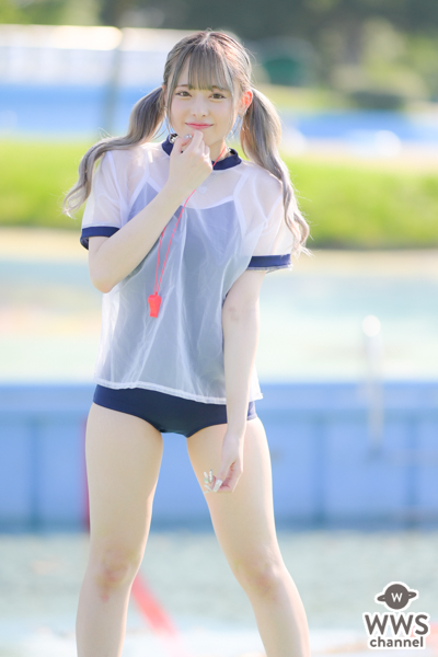 【写真特集】椛はるか、スクール水着×スケスケ体操着で気分は水泳部マネージャー！＜近代麻雀水着祭2022＞