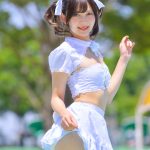 【写真特集 11枚】藤本南（dela）、激甘ガーリーなウェイトレス風衣装にドキドキ！＜近代麻雀水着祭2022＞