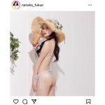 RIZINガール・福江ななか、振り向きS字＆美尻が魅惑的なビキニショット公開