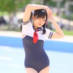 【写真特集】コスプレイヤー・つづく、スク水×セーラーのフェチコスで悩殺ウインク！＜近代麻雀水着祭2022＞