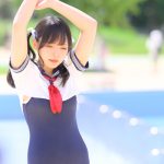 【写真特集】コスプレイヤー・つづく、スク水×セーラーのフェチコスで悩殺ウインク！＜近代麻雀水着祭2022＞