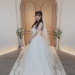 NGT48・對馬優菜子、せっかちなウエディングドレス姿に「美しすぎる」「見惚れちゃうよ」の声