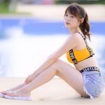 【写真特集 17枚】広山楓（notall）、スポーティなお腹見せコーデで届ける健康美ボディ＜近代麻雀水着祭2022＞