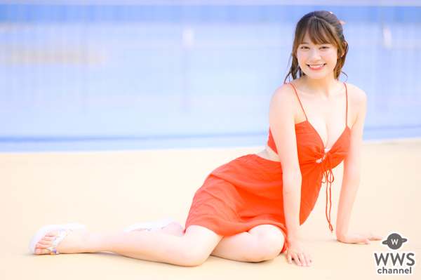 【写真特集】広山楓（notall）、プールサイドで魅せる美麗ボディで視線釘付け！＜近代麻雀水着祭2022＞