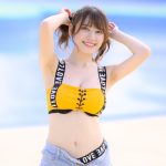 【写真特集 17枚】広山楓（notall）、スポーティなお腹見せコーデで届ける健康美ボディ＜近代麻雀水着祭2022＞