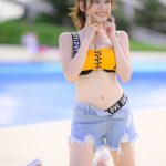 【写真特集 17枚】広山楓（notall）、スポーティなお腹見せコーデで届ける健康美ボディ＜近代麻雀水着祭2022＞